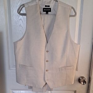 Kenneth Cole Men's Beige Vest With Pants